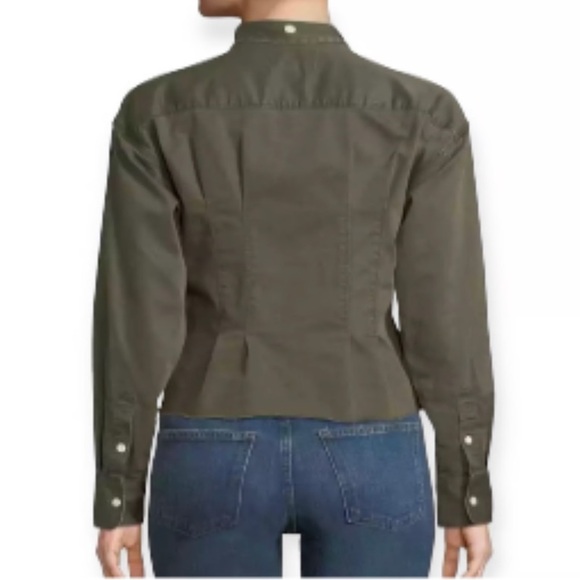 Current Elliot The Tella Button Front Shirt Army
Green Size S - Picture 3 of 15